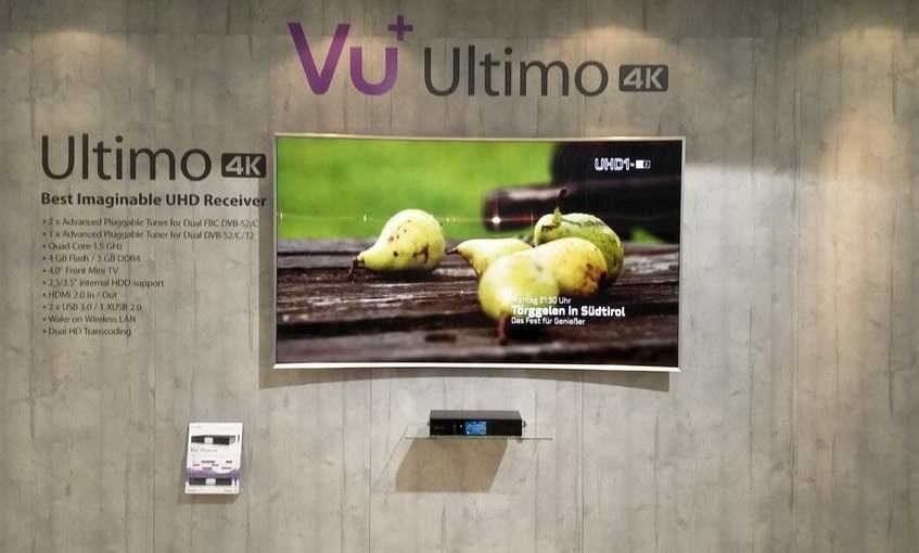 VU+ Ultimo 4K 1x DVB-S2 FBC Twin Tuner PVR ready Linux Receiver UHD 2160p